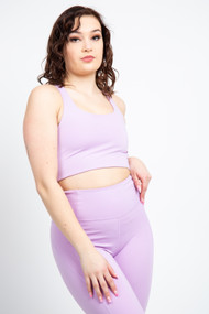 Girlfriend Collective Paloma Bra in Lilac