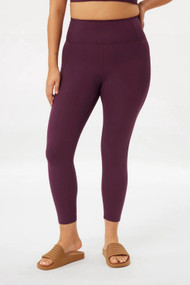 Girlfriend Collective High Rise Legging in Plum