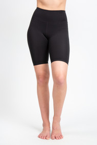 Girlfriend Collective Float Seamless High Rise Bike Short in Black