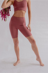 Girlfriend Collective Float Seamless High Rise Bike Short in Fig