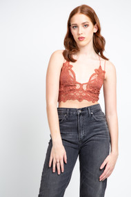 Free People Adella Bralette in Copper