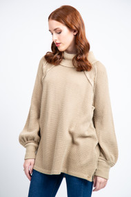 Free People She's A Keeper Sweater in Winter Wheat