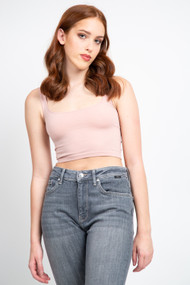 Free People Scoop Neck Crop in Ballet