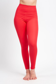 Girlfriend Collective High Rise Legging in Geranium