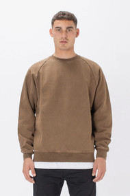 Zanerobe Lowgo Raglan Sweatshirt in Bronco