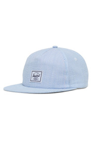 Herschel Supply Co Scout Cap in Blue Seersucker