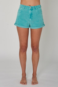 Rolla's Dusters Short in Teal Cord