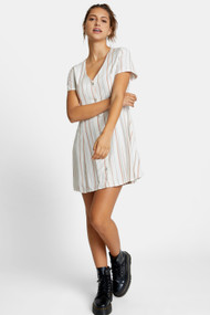 RVCA Understated Mini Dress in Amber