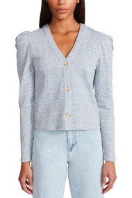 BB Dakota x Steve Madden Before You Sleeve Cardigan in Blue Denim