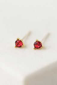 Lover's Tempo January Kaleidoscope Birthstone Studs in Gold