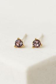 Lover's Tempo February Kaleidoscope Birthstone Studs in Gold