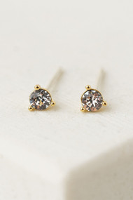 Lover's Tempo April Kaleidoscope Birthstone Studs in Gold