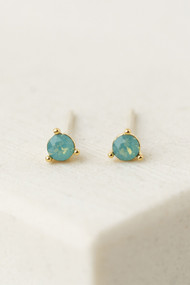 Lover's Tempo December Kaleidoscope Birthstone Studs in Gold