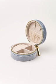 Lover's Tempo Bon Voyage Circle Jewelry Box in Sky