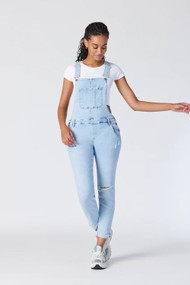 Mavi Edera Overalls in Light Ripped LA Vintage