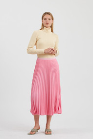 Minimum Filina Midi Skirt in Sachet Pink