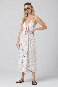 Saltwater Luxe Lindz Midi Dress in Ivory