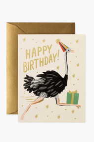 Rifle Paper Co. Ostrich Birthday Card