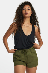 RVCA New Yume Short in Dark Olive