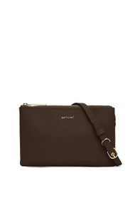 Matt & Nat Triplet Purity Crossbody in Chocolate