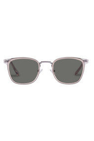 Le Specs Racketeer Sunnies in Vintage Clear + Green