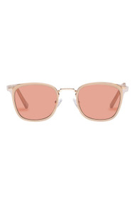 Le Specs Racketeer Sunnies in Sand + Cinnamon