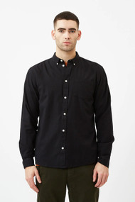 Minimum Jay 3.0 Button Up in Black Melange