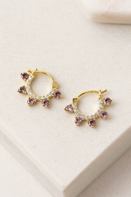 Lover's Tempo Talia Hoops in Mulberry