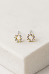 Lover's Tempo Halo Mini Stud in Gold