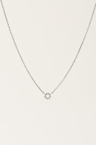 Lover's Tempo Halo Mini Necklace in Silver