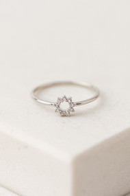 Lover's Tempo Halo Mini Ring in Silver