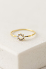 Lover's Tempo Halo Mini Ring in Gold