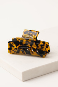 Lover's Tempo Reese 3" Claw Clip in Amber Tortoise