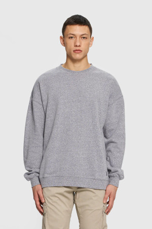 【COSYHARU】Waynes ribbed polar tee Madewell Plus Ribbed Crewneck Sweater Heather Pewter 1X at