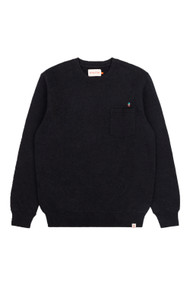 RVLT Wheelie Crewneck in Black Melange