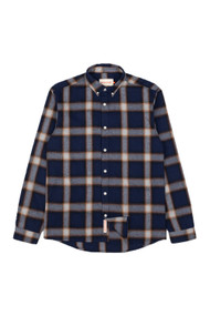 RVLT Plaid Button Down in Navy