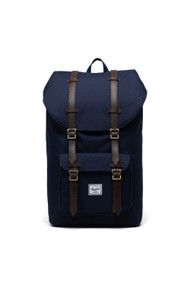 Herschel Supply Co Little America Backpack in Peacoat + Chickory Coffee