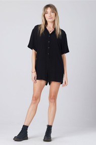 Saltwater Luxe Mara Romper in Black