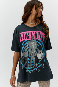 Daydreamer Nirvana In Utero Photo Merch Tee in Vintage Black