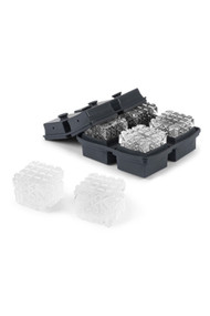 W&P Crystal Ice Mold in Charcoal