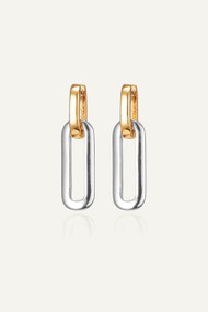 Jenny Bird Teeni Detachable Link Earrings in Two Tone