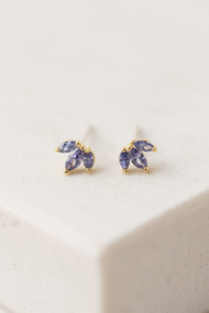 Lover's Tempo Tiara Stud Earrings in Royal