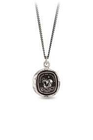 Pyrrha Strength + Resilience Talisman in Silver 28"