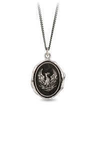 Pyrrha Fire Within Talisman in Silver 28"