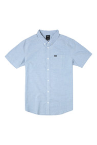 RVCA That'll Do Stretch Button Up in Oxford Blue