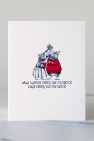 Cardideology Under The Mistletoe Card