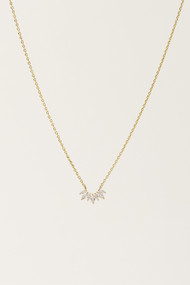 Lover's Tempo Crown Necklace in Clear