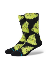 Stance Grinch Mean One Crew in Black