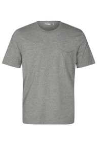 Minimum Nowa 2.0 Tee in Light Grey Melange