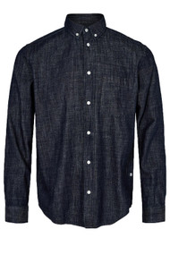 Minimum Chambray 2.0 Button Up in Dark Blue